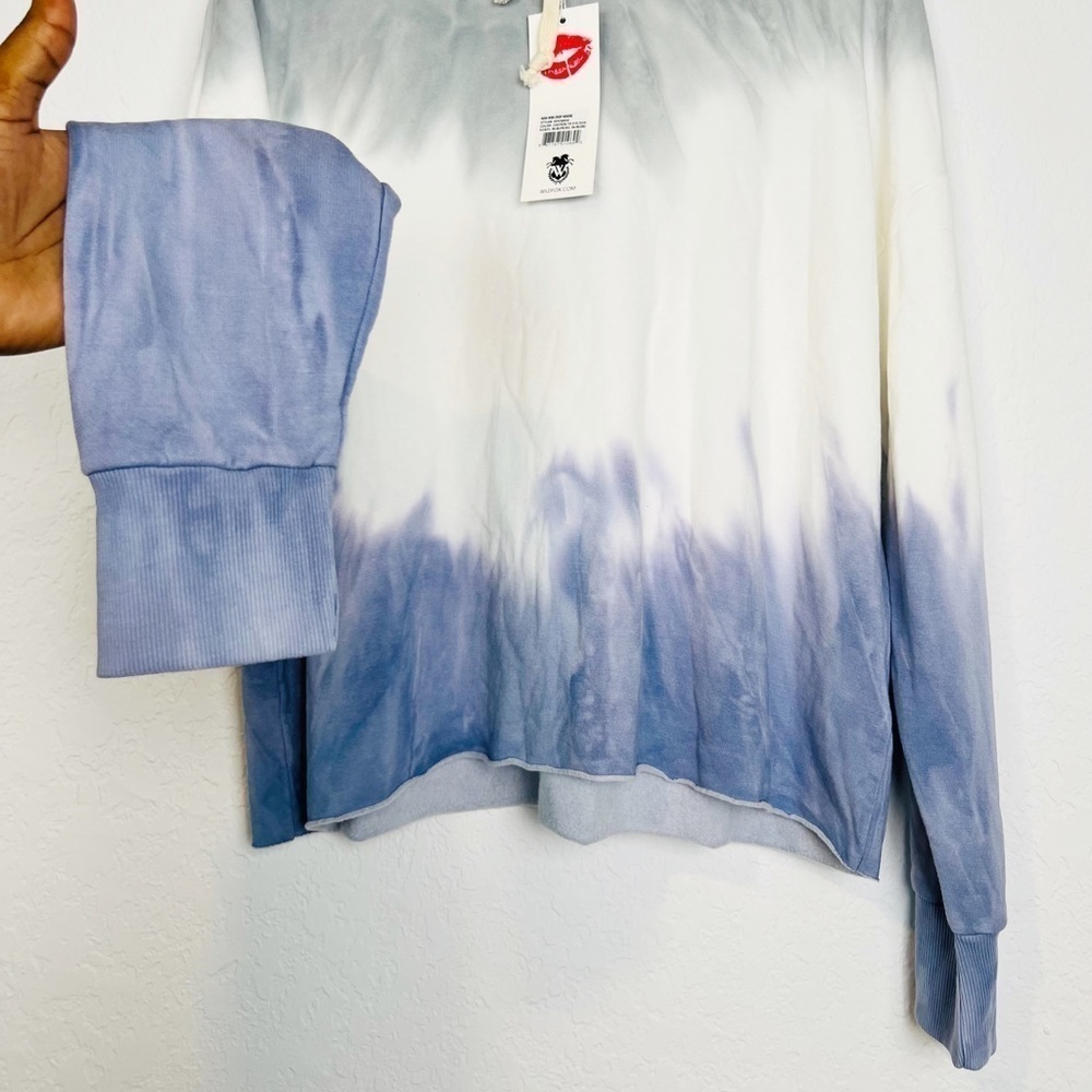 Wildfox Raw Hem Crop Hoodie - Picture 5 of 10